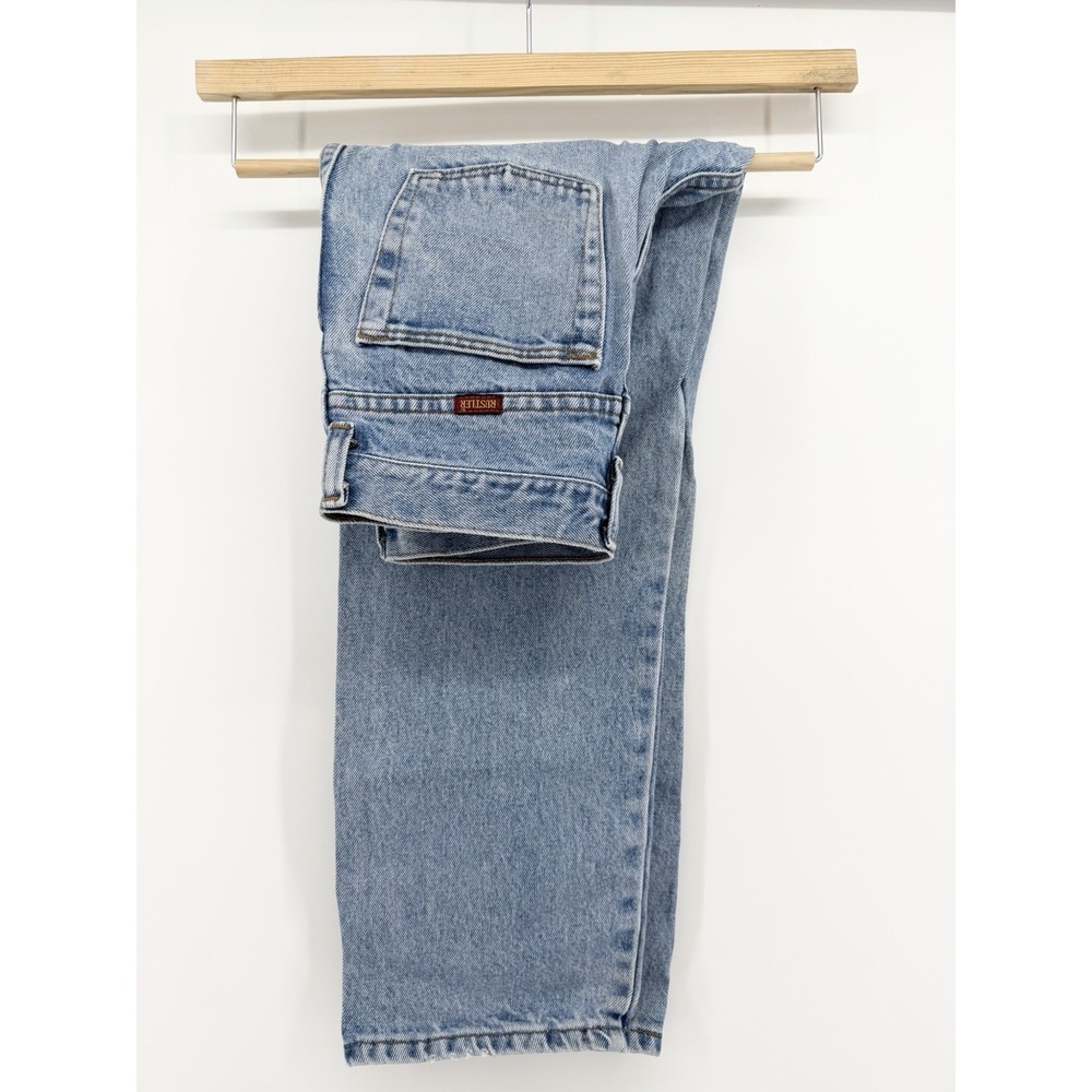 Vtg '94 Rustler Youth Jeans Size 12 Reg Light Wash Denim Straight Fits Women 24"